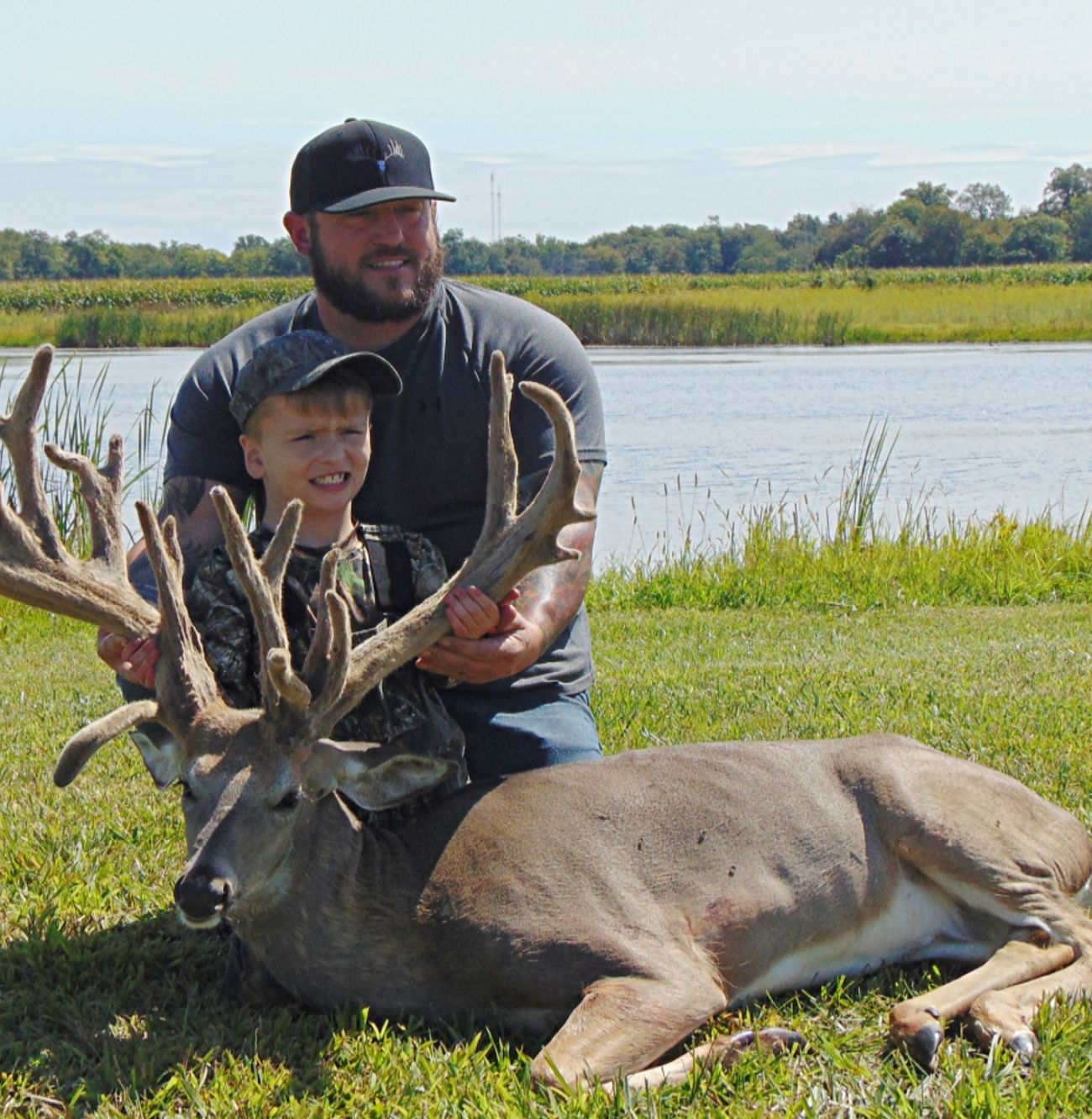 man being role model for young child